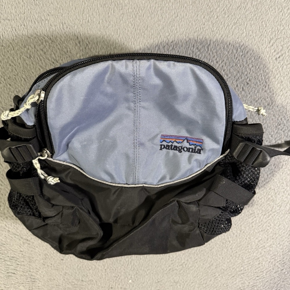 Vintage PATAGONIA Poblano Lumbar Pack Purple Black Hiking Camping